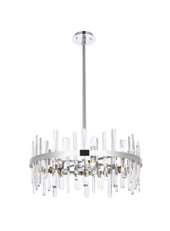 Serena 25 inch crystal round pendant in chrome (758|2200D25C)