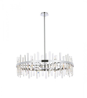 Serena 36 Inch Crystal Round Chandelier in Chrome (758|2200D36C)