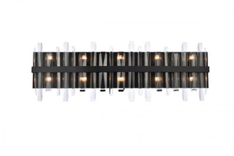 Serena 36 inch crystal bath sconce in black (758|2200W36BK)