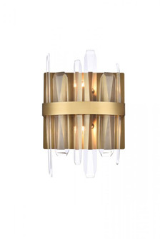 Serena 8 inch crystal bath sconce in satin gold (758|2200W8SG)