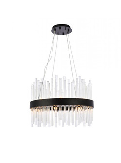 Dallas 20 Inch Round Crystal Pendant in Black (758|3000D20BK)