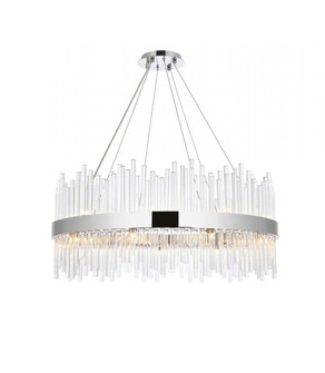 Dallas 36 inch round crystal pendant in chrome (758|3000D36C)