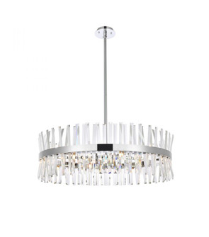 Serephina 36 Inch Crystal Round Chandelier Light in Chrome (758|6200D36C)