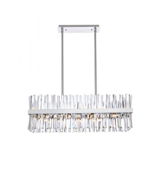 Serephina 36 inch crystal rectangle chandelier light in chrome (758|6200G36C)