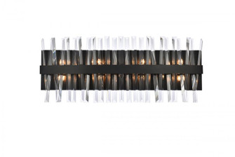 Serephina 30 inch crystal bath sconce in black (758|6200W30BK)