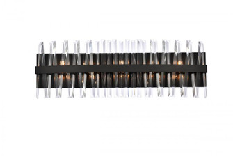 Serephina 36 inch crystal bath sconce in black (758|6200W36BK)