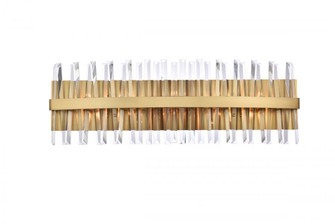 Serephina 36 inch crystal bath sconce in satin gold (758|6200W36SG)