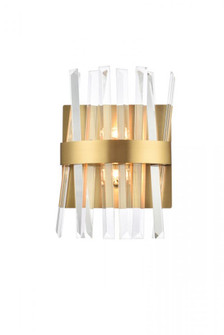 Serephina 8 inch crystal bath sconce in satin gold (758|6200W8SG)