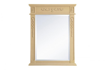 Wood frame mirror 28 inch x 36 inch in Light Antique Beige (758|VM12836LT)