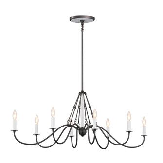 Freesia 44'' 8 Light Oval Chandelier Anvil Iron (10687|52457AVI)