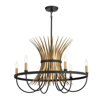 Felicity 29'' 6 Light Chandelier Black (10687|52458BK)