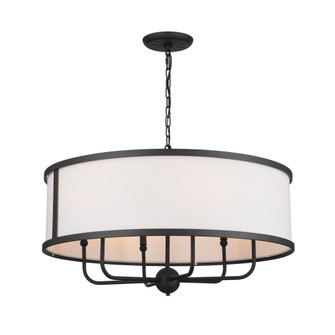 Heddle 30'' 6 Light Chandelier Textured Black (10687|52466BKT)