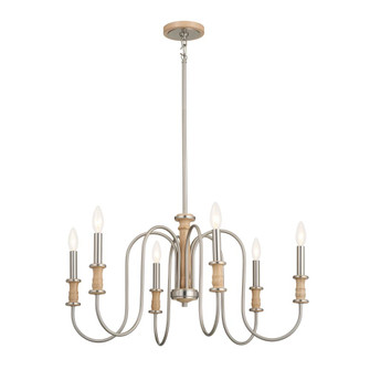 Karthe 28.5'' 6 Light Chandelier Brushed Nickel (10687|52470NI)