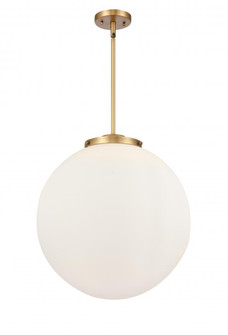 Beacon - 3 Light - 18 inch - Brushed Brass - Stem hung - Pendant (3442|221-3S-BB-G201-18)
