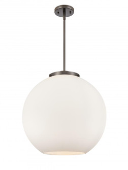 Athens - 3 Light - 18 inch - Oil Rubbed Bronze - Stem hung - Pendant (3442|221-3S-OB-G121-18-LED)