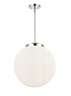 Beacon - 3 Light - 16 inch - Polished Chrome - Stem hung - Pendant (3442|221-3S-PC-G201-16-LED)