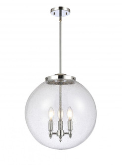 Beacon - 3 Light - 16 inch - Polished Chrome - Stem hung - Pendant (3442|221-3S-PC-G204-16-LED)