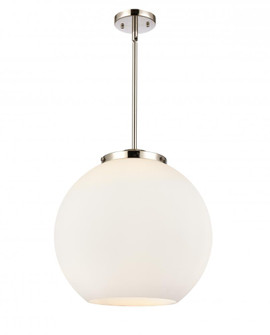 Athens - 3 Light - 16 inch - Polished Nickel - Stem hung - Pendant (3442|221-3S-PN-G121-16-LED)