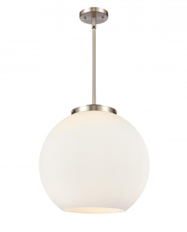 Athens - 3 Light - 16 inch - Brushed Satin Nickel - Stem hung - Pendant (3442|221-3S-SN-G121-16-LED)