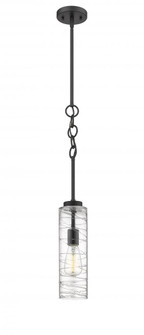 Wexford - 1 Light - 4 inch - Matte Black - Stem hung - Mini Pendant (3442|380-1S-BK-G381-4CL)