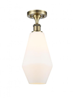 Cindyrella - 1 Light - 7 inch - Antique Brass - Semi-Flush Mount (3442|516-1C-AB-G651-7-LED)