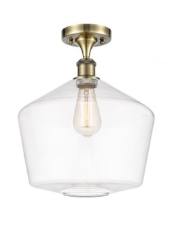 Cindyrella - 1 Light - 12 inch - Antique Brass - Semi-Flush Mount (3442|516-1C-AB-G652-12-LED)