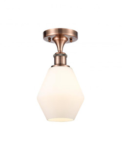 Cindyrella - 1 Light - 6 inch - Antique Copper - Semi-Flush Mount (3442|516-1C-AC-G651-6-LED)