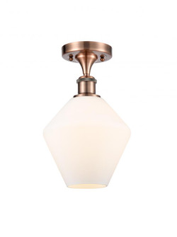 Cindyrella - 1 Light - 8 inch - Antique Copper - Semi-Flush Mount (3442|516-1C-AC-G651-8-LED)