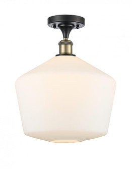 Cindyrella - 1 Light - 12 inch - Black Antique Brass - Semi-Flush Mount (3442|516-1C-BAB-G651-12-LED)