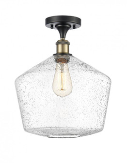 Cindyrella - 1 Light - 12 inch - Black Antique Brass - Semi-Flush Mount (3442|516-1C-BAB-G654-12-LED)