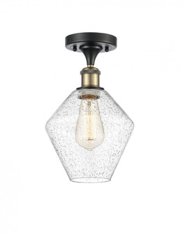 Cindyrella - 1 Light - 8 inch - Black Antique Brass - Semi-Flush Mount (3442|516-1C-BAB-G654-8-LED)