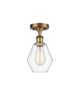 Cindyrella - 1 Light - 6 inch - Brushed Brass - Semi-Flush Mount (3442|516-1C-BB-G652-6-LED)