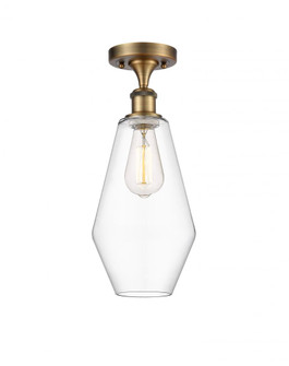 Cindyrella - 1 Light - 7 inch - Brushed Brass - Semi-Flush Mount (3442|516-1C-BB-G652-7)