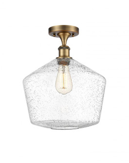 Cindyrella - 1 Light - 12 inch - Brushed Brass - Semi-Flush Mount (3442|516-1C-BB-G654-12)