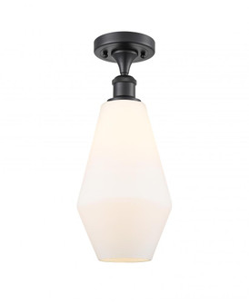 Cindyrella - 1 Light - 7 inch - Matte Black - Semi-Flush Mount (3442|516-1C-BK-G651-7)