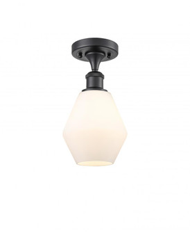 Cindyrella - 1 Light - 6 inch - Matte Black - Semi-Flush Mount (3442|516-1C-BK-G651-6-LED)
