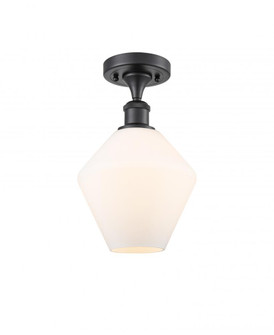 Cindyrella - 1 Light - 8 inch - Matte Black - Semi-Flush Mount (3442|516-1C-BK-G651-8)