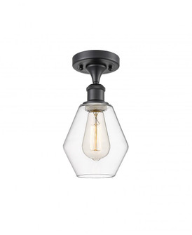 Cindyrella - 1 Light - 6 inch - Matte Black - Semi-Flush Mount (3442|516-1C-BK-G652-6)