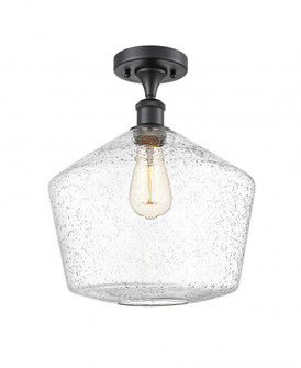 Cindyrella - 1 Light - 12 inch - Matte Black - Semi-Flush Mount (3442|516-1C-BK-G654-12)