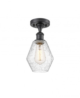 Cindyrella - 1 Light - 6 inch - Matte Black - Semi-Flush Mount (3442|516-1C-BK-G654-6-LED)