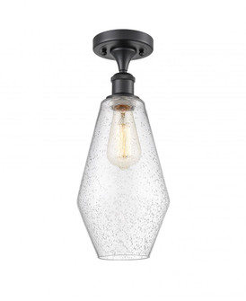 Cindyrella - 1 Light - 7 inch - Matte Black - Semi-Flush Mount (3442|516-1C-BK-G654-7-LED)
