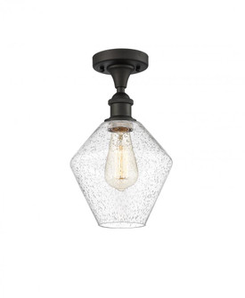 Cindyrella - 1 Light - 8 inch - Oil Rubbed Bronze - Semi-Flush Mount (3442|516-1C-OB-G654-8)