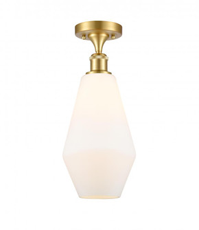 Cindyrella - 1 Light - 7 inch - Satin Gold - Semi-Flush Mount (3442|516-1C-SG-G651-7-LED)