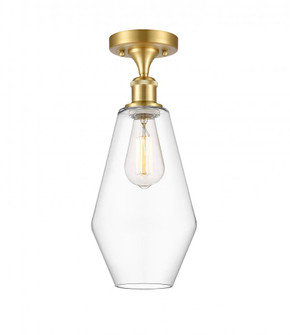 Cindyrella - 1 Light - 7 inch - Satin Gold - Semi-Flush Mount (3442|516-1C-SG-G652-7-LED)