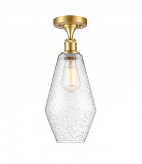 Cindyrella - 1 Light - 7 inch - Satin Gold - Semi-Flush Mount (3442|516-1C-SG-G654-7-LED)