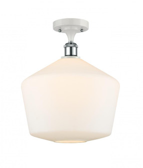 Cindyrella - 1 Light - 12 inch - White Polished Chrome - Semi-Flush Mount (3442|516-1C-WPC-G651-12)