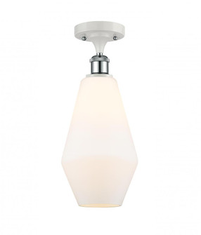 Cindyrella - 1 Light - 7 inch - White Polished Chrome - Semi-Flush Mount (3442|516-1C-WPC-G651-7)