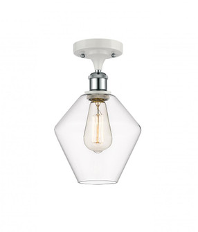 Cindyrella - 1 Light - 8 inch - White Polished Chrome - Semi-Flush Mount (3442|516-1C-WPC-G652-8-LED)
