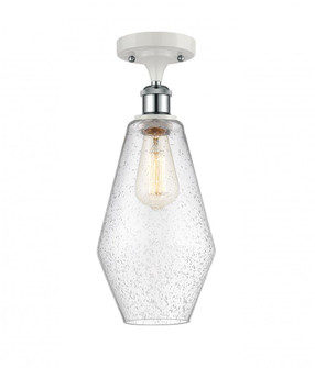 Cindyrella - 1 Light - 7 inch - White Polished Chrome - Semi-Flush Mount (3442|516-1C-WPC-G654-7)