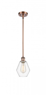 Cindyrella - 1 Light - 6 inch - Antique Copper - Mini Pendant (3442|516-1S-AC-G652-6-LED)
